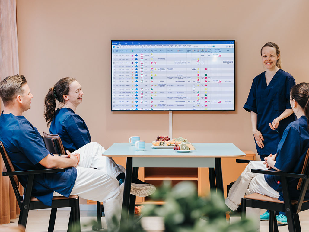IKOS digital samhandlingstavle på vaktrom