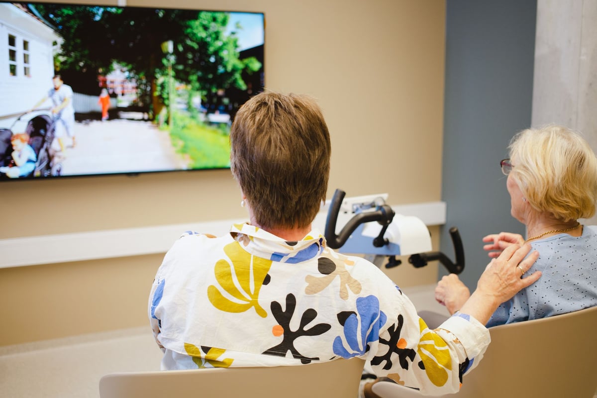Eldre sykler med Motiview-video